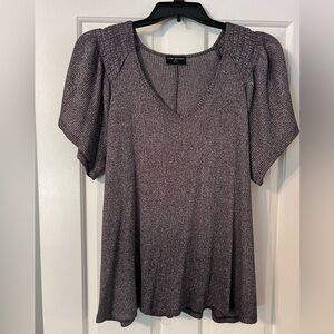 Lane Bryant- purple shimmer top